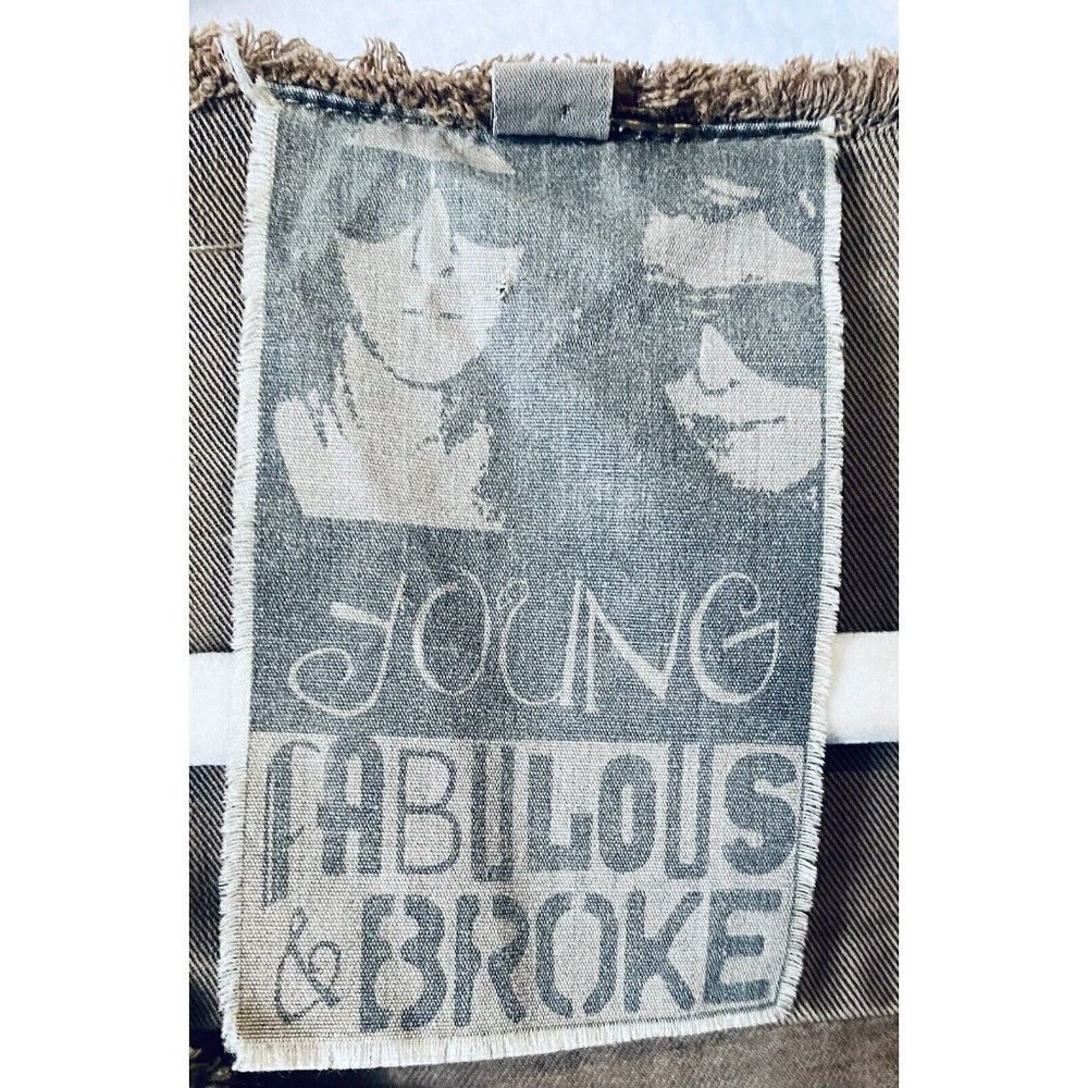 Young Fabulous and Broke Ryder Jacket Womens Medium Studded Open Front Boho - Picture 5 of 8